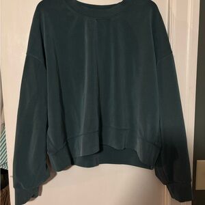 lululemon athletica Softsteme Relaxed Crewneck Sweatshirt in Teal Green
